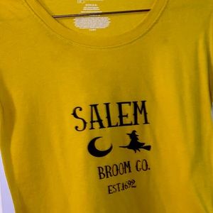 Women’s mustard yellow home made tee